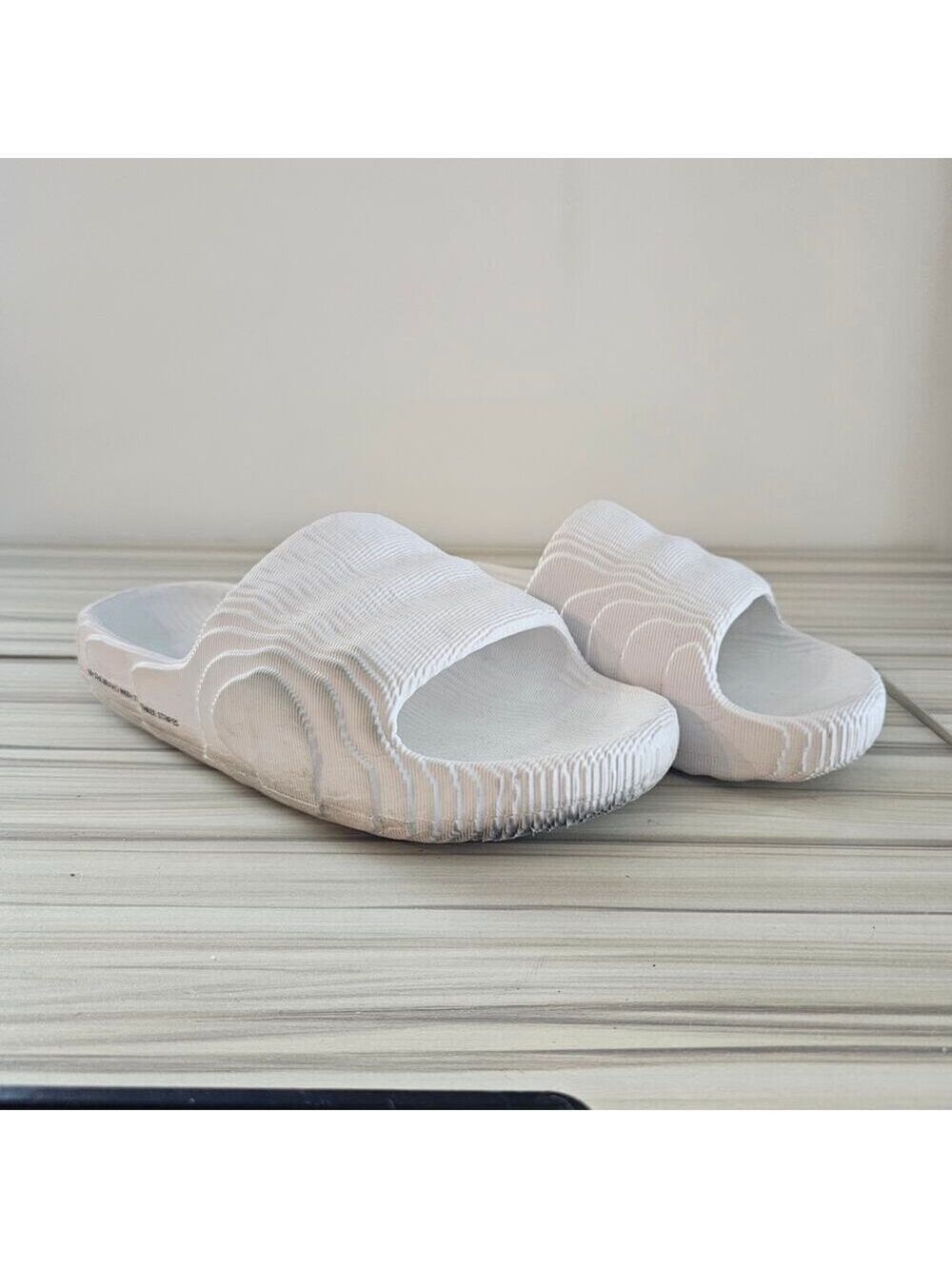 Adidas Originals Adilette 22 Men's Slide Sandals White Size 5